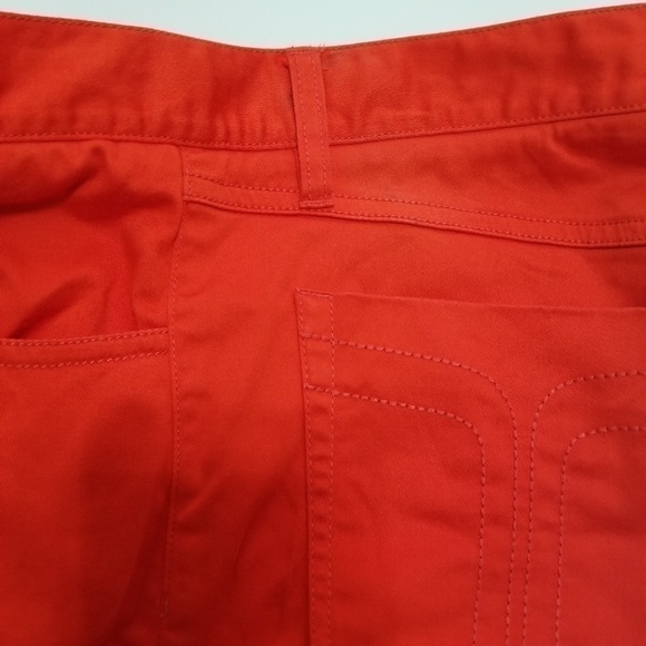 Trina Turk  Red Coral Orange Jeans Size 4 - Picture 8 of 8